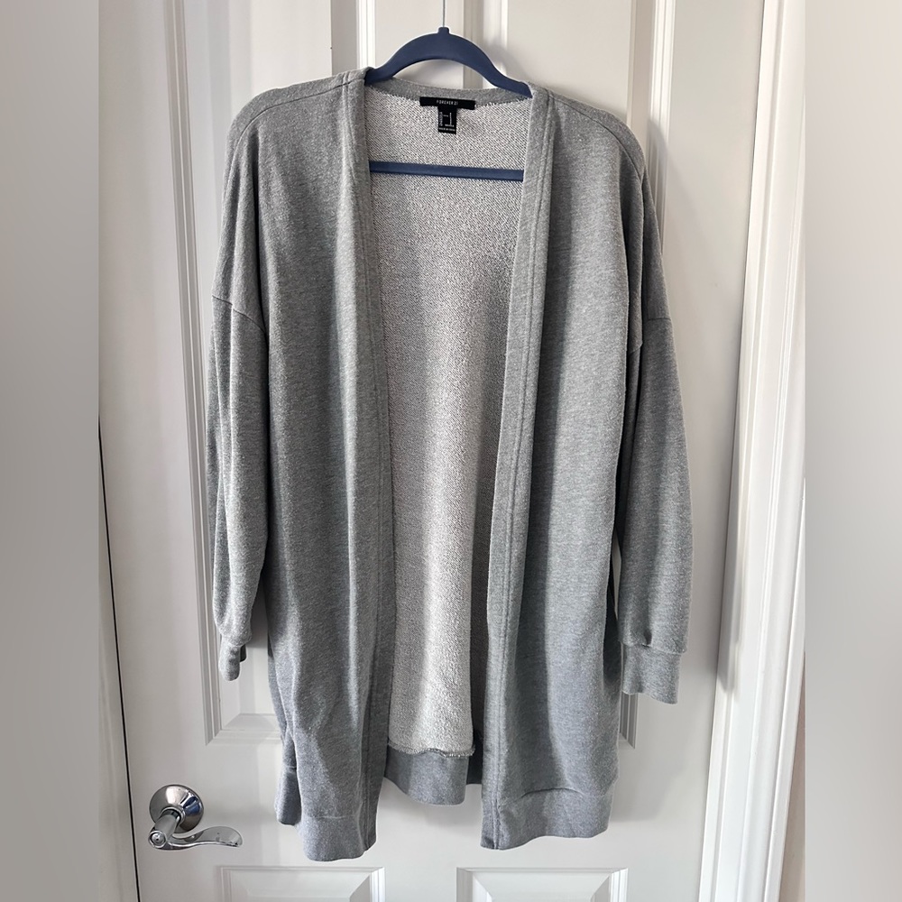 Forever 21 Open Sweater Cardigan with Pockets
